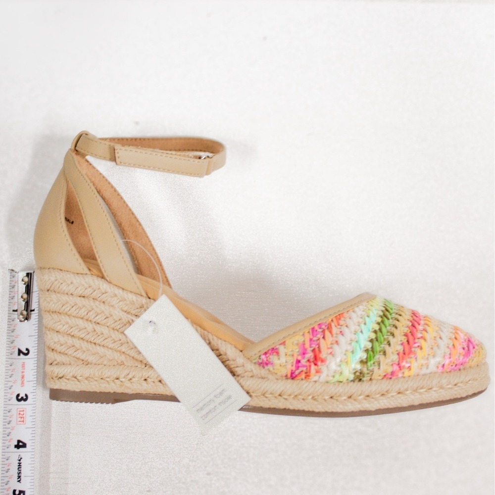 Joie Sloan Espadrille Wedge Sandals, Striped Zig Zag, Women's Size 7 M -NWT - Picture 11 of 12